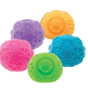 ORANGE - NIB NeeDoh Fuzz Ball Nee Doh Stress Ball Squish Toy Fast Ship! - New!!!